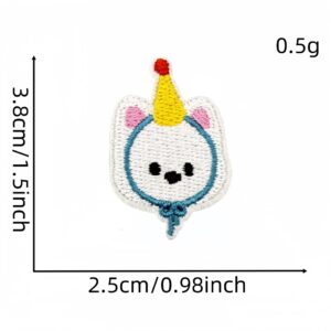 Cartoon animal cloth stickers 9#