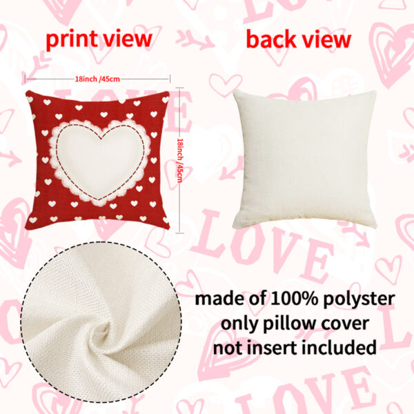 Wholesale Valentine's Day Pillow Cover Red Heart Set Seat Cushion