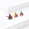 Wholesale Niche Design Flame Earrings Retro Simple Elegant Earrings
