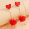 Wholesale Valentine's Day Soft Ceramic Romantic Love Earrings
