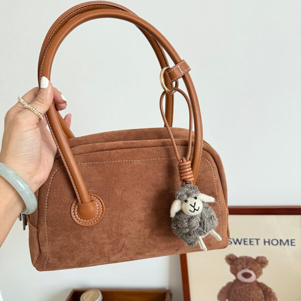 Wholesale Cute Curly Sheep Cartoon Plush Keychain