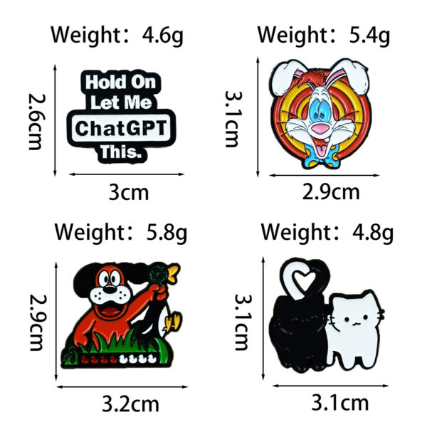 O1CN01KwiyH11sPDdfu5eVW_4079255758-0-cib Wholesale Love black and white cat cute animal brooch