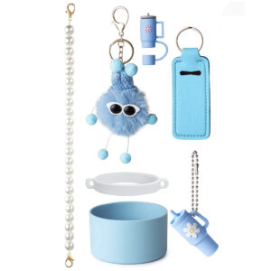 Blue-pearl chain / 7-piece set (excluding cups)