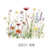 Wholesale Watercolor Spring Fresh Flowers UV DTF Ready to Press Transfers Wraps