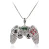 Wholesale Diamond encrusted game console controller necklace