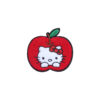 Wholesale Red Cute Apple Cat Embroidery DIY Patches