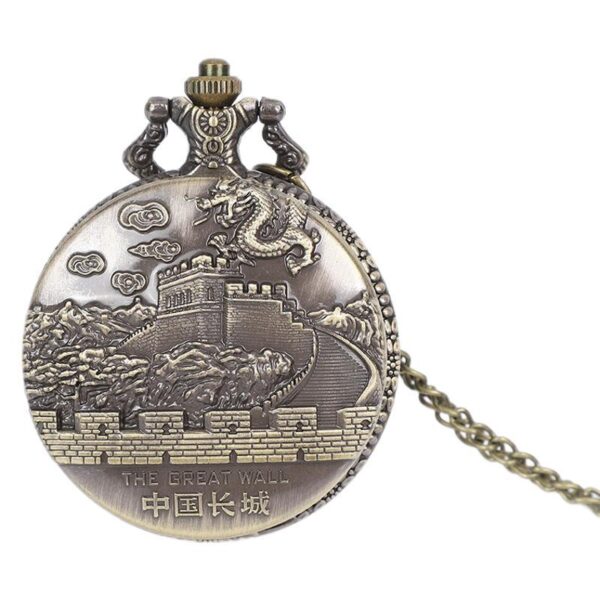 Wholesale Vintage Great Wall Tourist Souvenir Pocket Watch