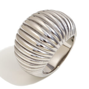 Fat bread ring-steel color / No. 7