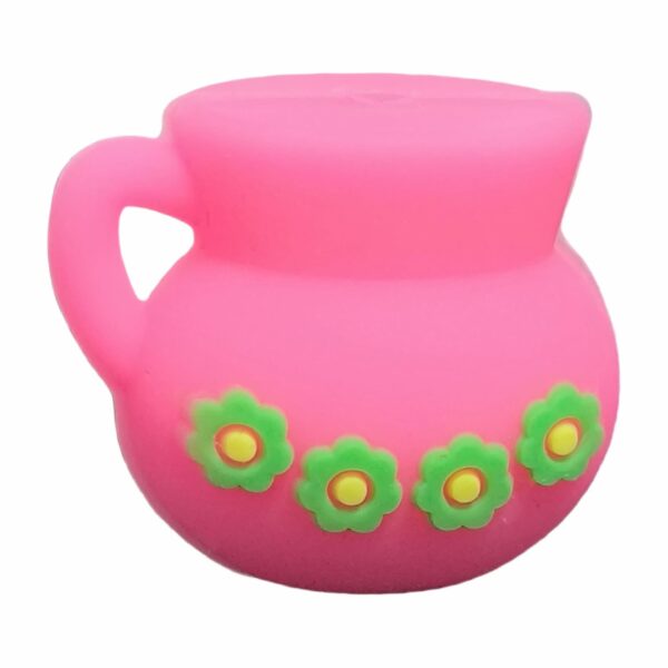 Wholesale Cross-border new 3D various color flowerpot silicone beads TK live Amazon diy string pen beads accessories