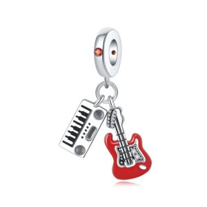 OTC1107 - Electronic Keyboard Epoxy Resin Electric Guitar Pendant