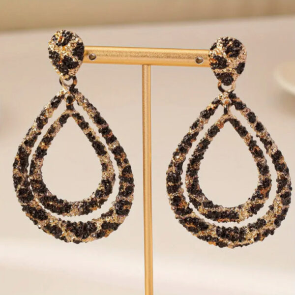 O1CN01L7jL4C1eOOEgHlphJ_3368413861-0-cib Wholesale Double layered leopard print water droplet earrings