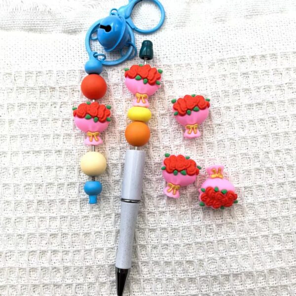 O1CN01L8dQyh2FO3i8gLpba_2216349148869-0-cib Wholesale 10pcs 3D Three-dimensional Valentine's Day Flower Silicone Beads