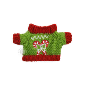 Red and green bow sweater