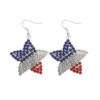 O1CN01L9HjmA1iNi3sKue1u_2208867034401-0-cib Wholesale Independence Day Diamond-encrusted Flag Five-pointed Star Pendant Earrings