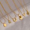 Wholesale Gold Titanium Steel Necklace for Women, Non-Fading