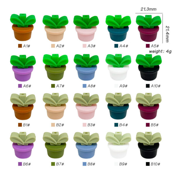 Wholesale Flower t Grass Focal Beads