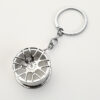Wholesale Car modification accessories metal wheel hub keychain