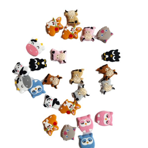Wholesale 10PCS Cartoon Love Piggy Silicone Beads