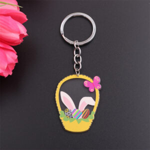 Rabbit ear egg basket-Keychain