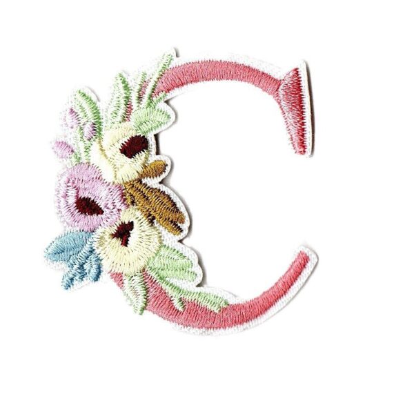 Wholesale Embroidered cartoon badge with English letters DIY Patches