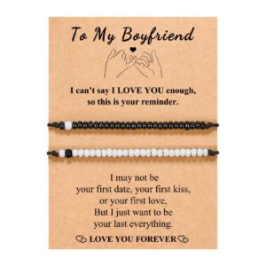 Black and white beads suit + Boyfriend cards