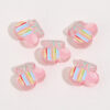 Wholesale Acrylic Transparent Half-Face Cartoon Cute Pink Cherry Beads DIY Handmade Jewelry Beading Material