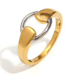 Stretch sports shape ring-two colors / No. 7