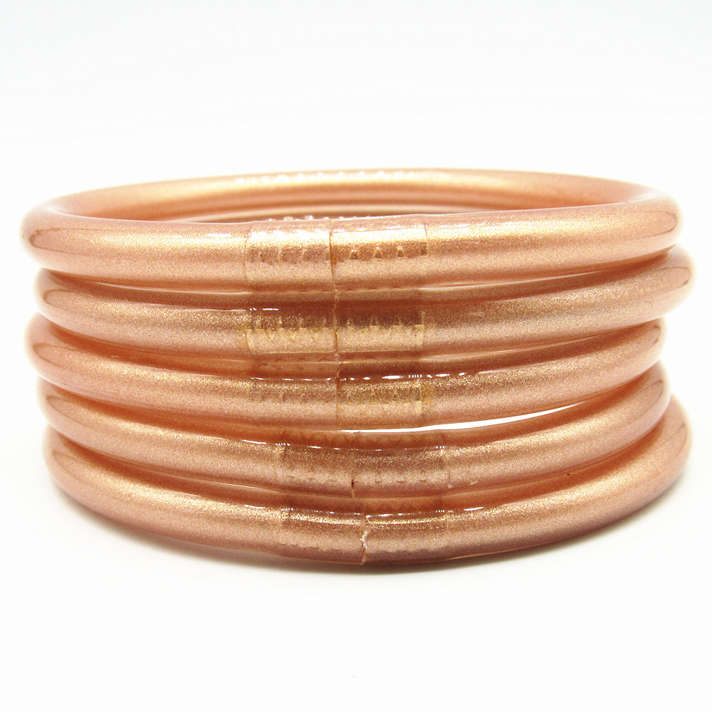 Wholesale 5-Layer Silicone Gold wder Bracelet