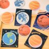 Wholesale Cute Planet Series Round Earth Moon Sticky Note