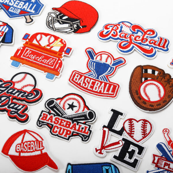 Wholesale Cartoon Baseball Football Embroidery DIY Patches