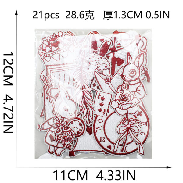 Wholesale Pink casual tea party embroidery DIY Patches