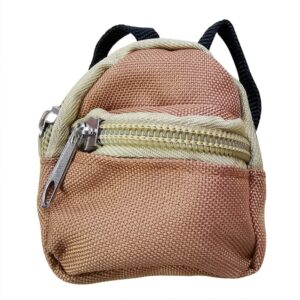 Brown 8x7cm small school bag