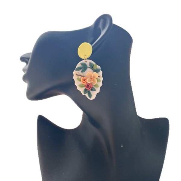 Wholesale Romantic and Cute Flower Soft Ceramic Earrings