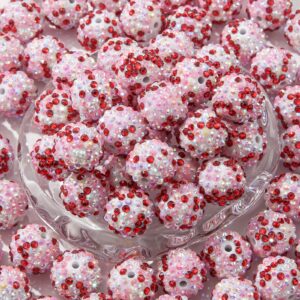Wholesale 10pcs 20mm colored diamond ball