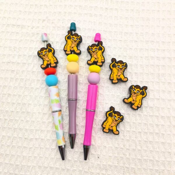 O1CN01LLwuSq2FO3iv66XpP_2216349148869-0-cib Wholesale 10pcs Dull Tiger Silicone DIY Loose Beads