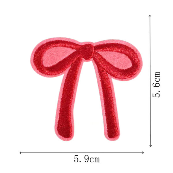O1CN01LOfuM21C3V093IC7b_2893910025-0-cib Wholesale Red Bow Embroidery DIY Patches