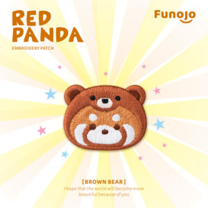 Self-adhesive *brown bear*red panda avatar