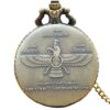 Wholesale Vintage antique bronze carved falcon pocket watch