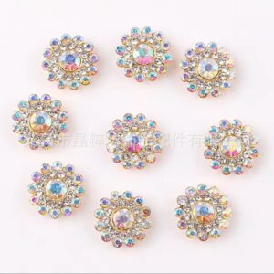 AB / 14mm three-layer sunflower (glass diamond)