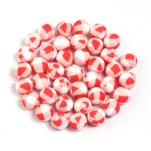 Red and white grid / Diameter 15mm, aperture 2.4mm, 5 pieces/pack