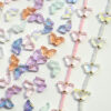 Wholesale Fairy beauty retro butterfly magic color glazed beads beaded material diy handmade jewelry bracelet necklace hairpin accessories