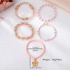 Wholesale Bohemian Elastic Glass Bead Bracelet Set