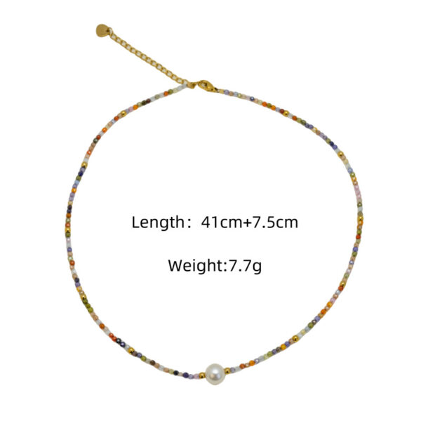 Wholesale luxury all-match niche fashion clavicle chain beaded necklace