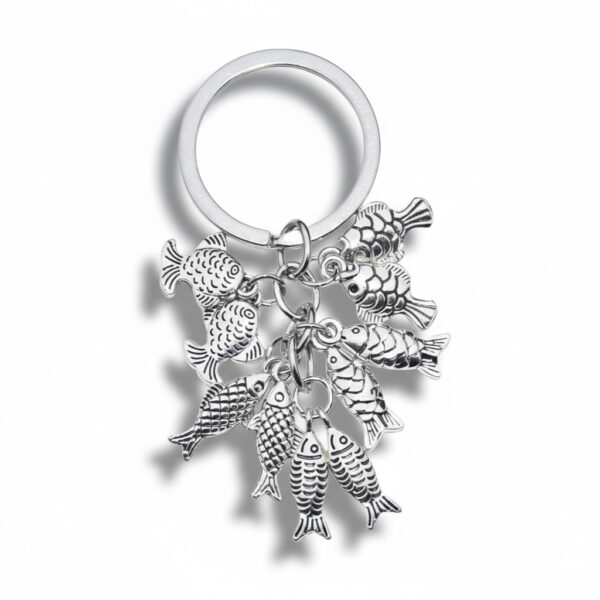 Wholesale Ten Fish Pendants Creative Keychains for Fishermen Father's Day Gifts