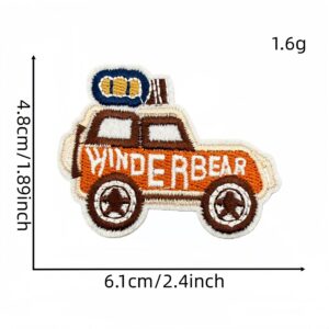 Cartoon car fabric patch #1