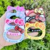Wholesale 10pcs cartoon cat tie ring through-hole double-sided photo frame Acrylic Beads OLY Exclusive