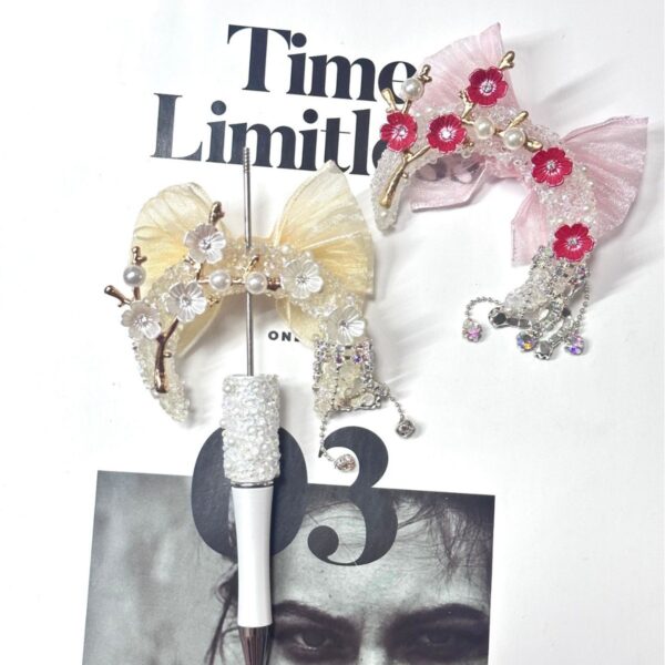 Wholesale Cute Kid Flower Bead Pen Handmade Moon Beads