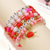 O1CN01LburN01tIBBA4yHeG_2216713095878-0-cib Wholesale Valentine's Day Heart Bouquet Lip Pendant Versatile lymer Clay Bracelet