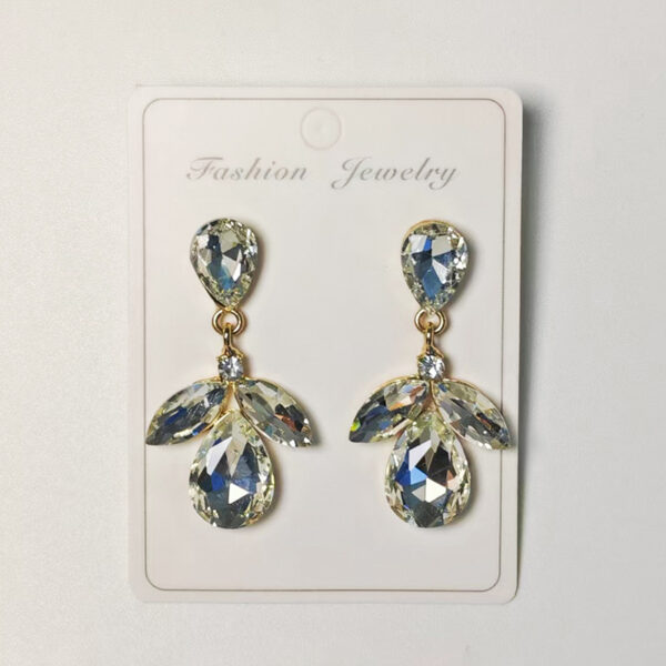 O1CN01LdUpKH276dqMExBQ3_2221154257748-0-cib Wholesale Cross-Border Amazon Hot-Selling Diamond-Encrusted Earrings, Multi-Layered Leaf Earrings, High-End Earrings Wholesale Earrings