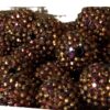 Wholesale 20MM Acrylic Dark Brown Diamond Balls